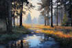 landscape oil painting art