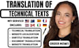 provide technical translation, website localization and subtitle translation