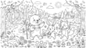 draw coloring book illustration for children
