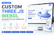 build custom threejs, webgl, interactive 3d websites