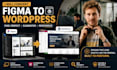 convert figma, adobe xd, sketch or psd to wordpress elementor website