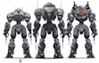 create mecha robot illustration