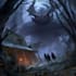illustrate gothic fantasy horror scenes and monsters