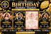 design a modern and beautiful birthday invitation card