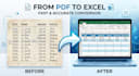 do manual data entry from PDF to excel