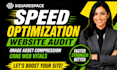 squarespace speed optimization website audit image asset compression core vitals