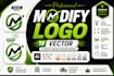 vectorize, fix, edit or redesign your logo