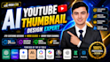 be your expert youtube thumbnail and graphic designer