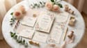 design editable canva wedding invitation suites,event signage,stationery