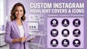 design custom instagram highlight covers and icons
