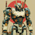 create retro mecha or scifi gundam art