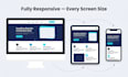 build a responsive react js website with modern ui design