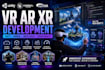 develop immersive VR ar xr experiences, games and simulations using unity