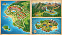 create hotel and resort maps, hiking route and treasure map illustrations