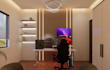 design home office, gaming room, and study room 3d render