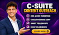 write c suite leader cold email outreach for content agencies