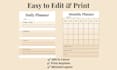 create editable canva planners