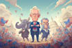 design creative satire political cartoons