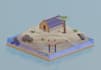 create stylized low poly 3d game props in blender