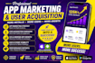 do app promotion, app marketing, ios android app installs and user acquisition
