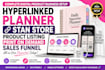 hyperlinked planner stan store products listing print on demand sales funnel