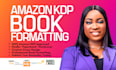 amazon kdp book formatting, paperback formatting, kindle formatting, book design
