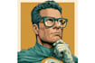 illustrate superhero character art