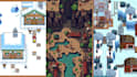 do top down pixel art tileset pixel game map asset 2d pixel background rpg maker