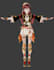 create a rigged 3d character in blender with textures