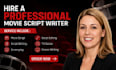 movie scripts, screenplays, tv series script, screenwriting, comedy script