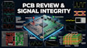 review pcb, improve signal integrity and fix design issues