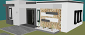 design a basic 3d house model