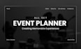 create 360 photo booth photography website wedding event planner website