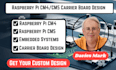 design raspbery pi cm4 cm5 pcb carrier, compute module, io board embedded system