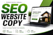 write high converting  website copy that converts visitors