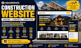 build squarespace construction website roofing website concrete demolition site