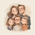 design a professional family portrait