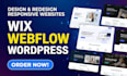 design redesign fix and update webflow wix and wordpress websites