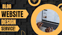 do blogging website design
