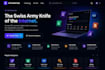 create a professional ai website using replit