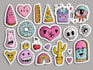 draw cute kawaii doodles, stickers illustrations