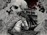 draw dark art illustration with engraving style
