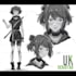 illustrate anime outfit reference sheet