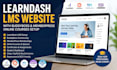 build learndash lms website with buddyboss memberpress online courses setup