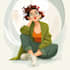 draw a flat vector portrait on your photo