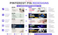 design professional pinterest pin designs in canva