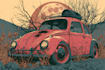 make vintage retro poster illustration