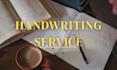 handwrite any beautiful letters or note