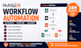 build hubspot workflows, automation, and email sequences