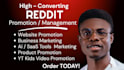 promote website traffic reddit link post